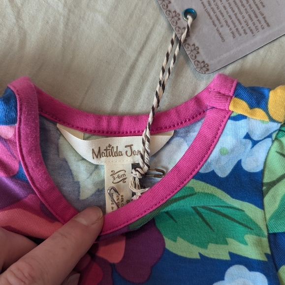 Matilda Jane NWT Bring Me Roses Dress with Bloomers sz 3-6 mo - Picture 2 of 2